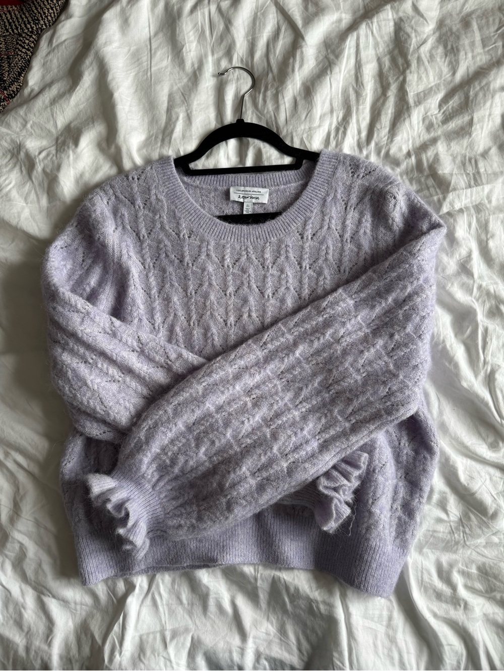 & Other Stories Alpaca Wool Blend Lavender Knit Sweater